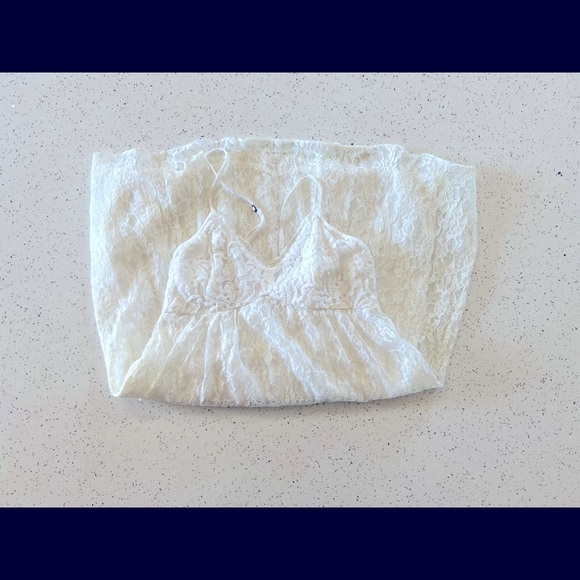 Abercrombie & Fitch Lace Dress (off-white) - Picture 7 of 7